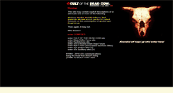 Desktop Screenshot of cultdeadcow.com